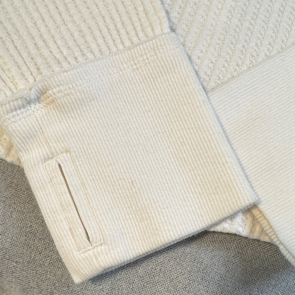 We The Free Cream Waffle-Knit Long Sleeve Top - Picture 3 of 7
